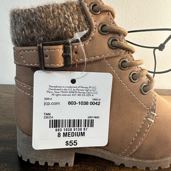 Thereabouts Toddler Girls Lil Piper Stacked Heel Hiking Boot NWT various sizes - Picture 3 of 7